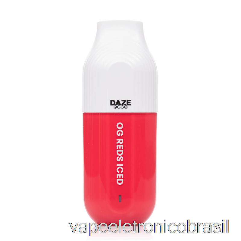 Vape Recarregável 7 Daze Egge 3000 Descartável Og Reds Iced